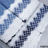 Lace Work Denim Cotton Fabric- F4874